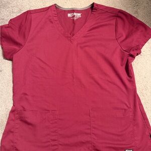 Grey’s Anatomy by Barco Burgundy Scrub Top